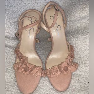 Jessica Simpson Mauve Pink Stappy Heels